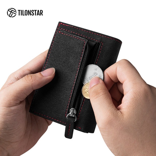 ZÜRICH ALCANTARA WALLET, MIT MÜNZFACH