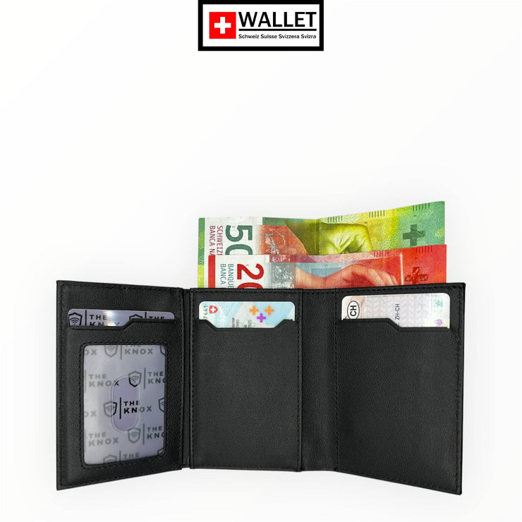 "ZÜRICH" WALLET,  ECHTES LEDER, MIT MÜNZFACH
